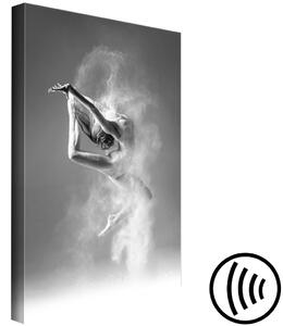 Obraz Emoce v tanci (1-dílný) - žena a balet na černobílém pozadí