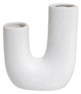 TUBE Váza 18 cm - bílá