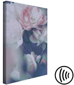 Obraz Větvičky růže (1-dílný) - odstíny bílé v poezii květů přírody