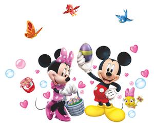Živá Zeď Samolepka Minnie a Mickey Mouse