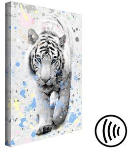 Obraz Bílý tygr (1-dílný) vertikální