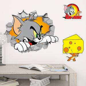 Živá Zeď Samolepka Tom a Jerry