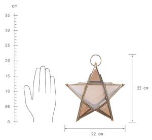 TWIST&TRADITION Hvězda k zavěšení 22 cm