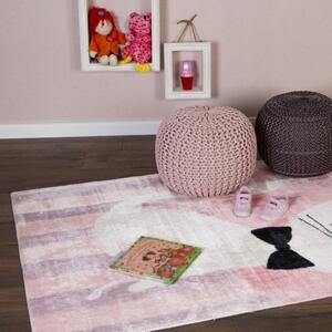 Dětský kusový koberec Lollipop 180 mačka | vícebarevný