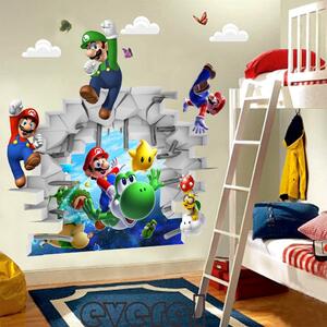 Živá Zeď Samolepka Hra Super Mario