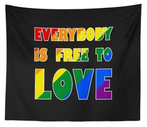 Sablio Deka Everybody is free to love: 150x120 cm