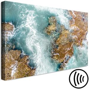 Obraz Ningaloo Reef (1-dílný) široký - krajina modrého oceánu a vln