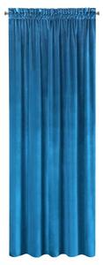 Modrý sametový závěs SAMANTA 140 x 270 cm