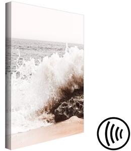 Obraz Roztrhaný prvek (1-dílný) svislý - krajina rozbíjených vln