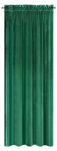 Zelený sametový závěs SAMANTAI 140x270 cm