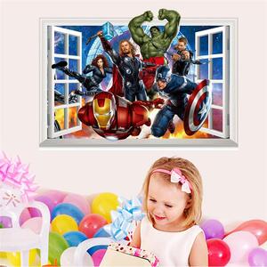 Živá Zeď Samolepka Avengers v okně