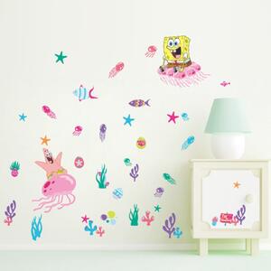 Živá Zeď Samolepka SpongeBob a hvězdice Patrick