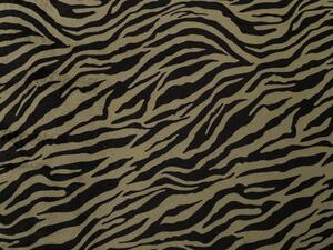 Samet imitace zvířecí kůže zebra METRÁŽ