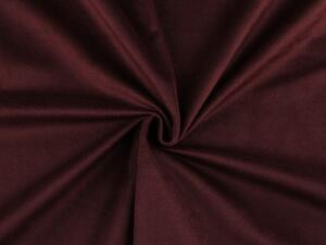 Samet velvet oděvní burgundy hladký METRÁŽ 150cm