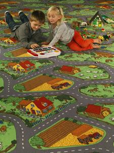 Dětský metrážový koberec Farma 5201 - šíře 4 m