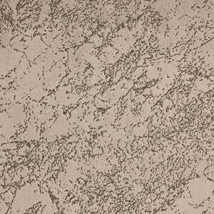 Tmavě béžový sametový závěs RIVA s mramorovým vzorem 140x270 cm