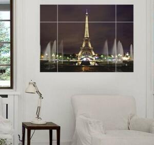 Živá Zeď Samolepka Okno s výhledem na Eiffelovu věž