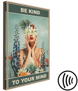 Obraz Be Kind to Your Mind (1-dílný) vertikální