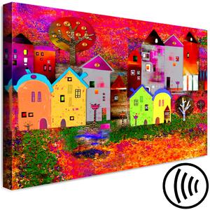 Obraz Dětské domky (1-dílný) široký - pohled na barevné město