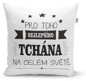 Sablio Polštář Pro toho nejlepšího tchána na celém světě: 40x40 cm