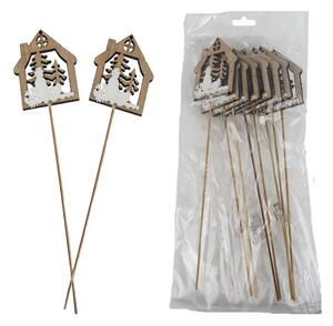 Domeček zápich, 8 ks D6677 - 25,5 cm
