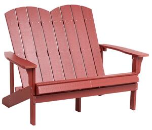 Zahradní lavice ADIRONDACK 125 cm Červená