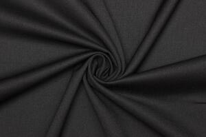 Kostýmová elastická vlna v keprové (twill) vazbě - Černá