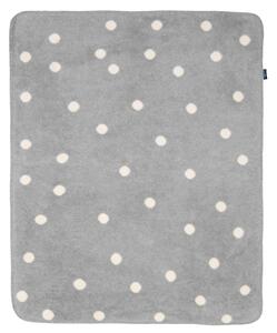 ZF Bavlněná deka Zaffiro 75x100 cm - puntíky šedá/bílá