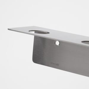 Stříbrný kovový držák s háčky Meraki Supply 50 cm