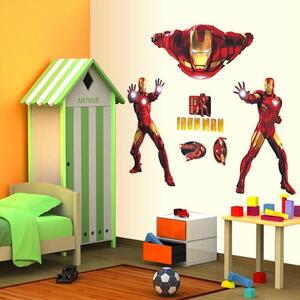 Živá Zeď 3D Samolepka Iron Man