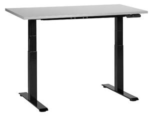 Elektricky výškově nastavitelný pracovní stůl DESTINES Šedá/Černá 120 cm 72 cm