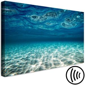 Obraz Modrý oceán - mořská hlubina s vlnami a tyrkysovým pískem
