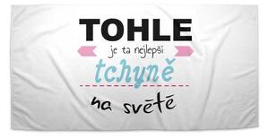 Sablio Ručník Tohle je ta nejlepší tchyně na světě - 30x50 cm