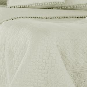 Krémový přehoz na postel AmeliaHome Meadore, 170 x 270 cm