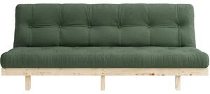 Zelená trojmístná rozkládací pohovka Karup Design Lean 190 cm