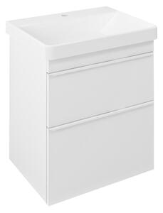 Sapho, SITIA umyvadlová skříňka 56,4x70x43,4cm, 2x zásuvka, bílá matná, SI060-3131