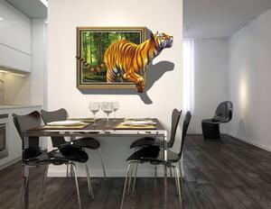 Živá Zeď Samolepka Tygr v obraze