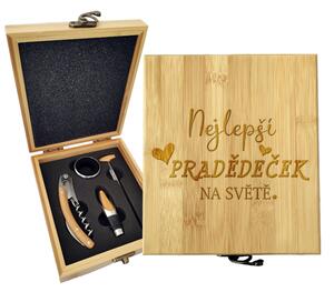 Sablio Dárková sada na víno Nejlepší pradědeček na světě: 147×168×49 mm