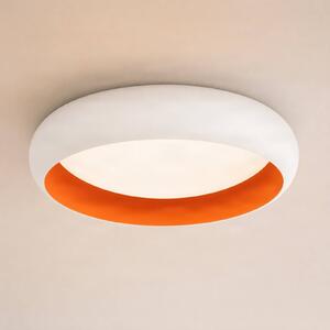 Lindby LED stropní svítidlo Serava, bílé, Ø 60 cm, stmívatelné, stmívatelný, Bílá / opál, Obývací pokoj / jídelna, Plast, Moderní