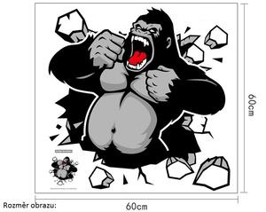 Živá Zeď Samolepka Gorila