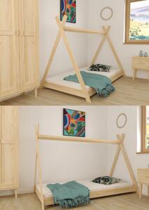 Dětská postel Teepee z borovicového dřeva - různé rozměry Rozmer:: 160x80 cm