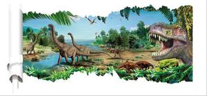 Živá Zeď Samolepka Dinosauři a Tyranosauři II