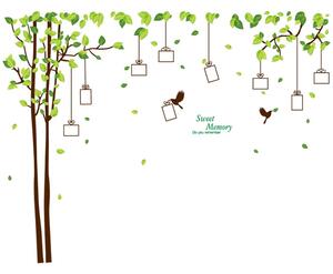 Živá Zeď Samolepka Dárkový strom vzpomínek - 2 barvy Barva: Šedý