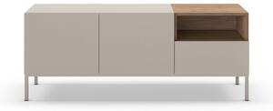 Krémový TV stolek 140x55 cm Cailin – Marckeric