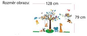 Živá Zeď Samolepka Stromek a zvířátka