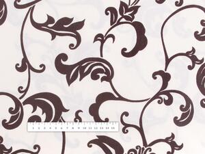 Biante Bavlněný povlak na polštář Sandra SA-231 Hnědé ornamenty na krémovém 30 x 50 cm