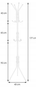 Stojanový věšák 177 cm SPRINGOS HA2001 bílý