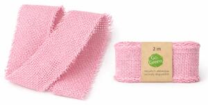Stuha bavlněná VILLAGE SOUL BLUSH růžová 40mm x 2m