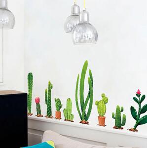 Živá Zeď Samolepka Kaktusy