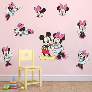 Živá Zeď Samolepka Mickey a Minnie